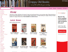 Tablet Screenshot of crappyoldbooks.co.uk